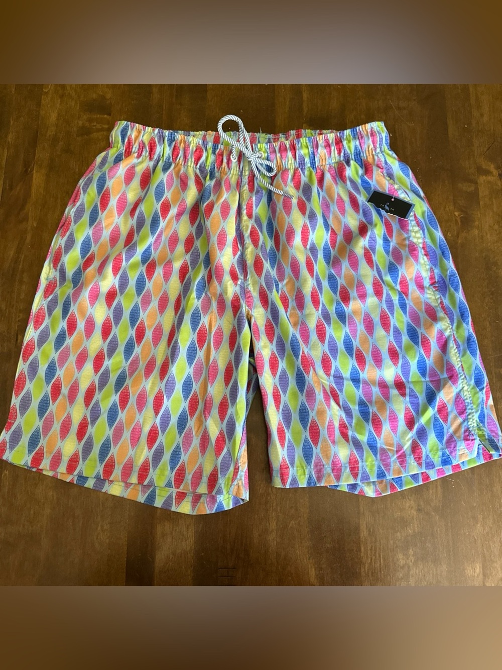 TAILORBYRD Swim Beach Surf Shorts Mesh Lined Stretch Waist Size M Beach Vacation